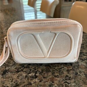 Valentino Cream Velvet Women's Bag